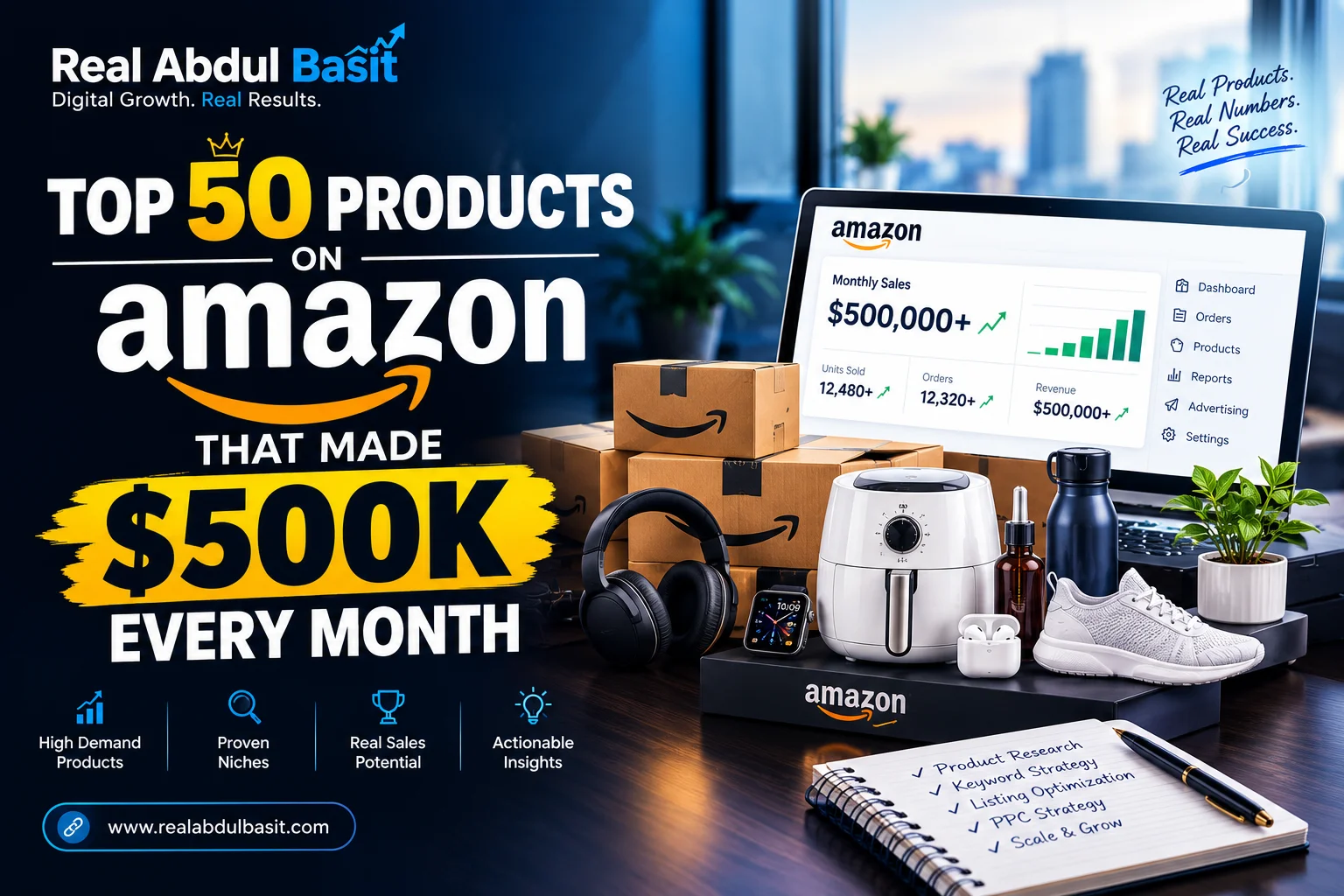 Top 50 Products on Amazon That made $500K Every Month