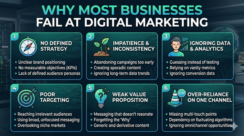 Most miskates in digital marketing