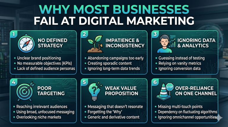 Most miskates in digital marketing