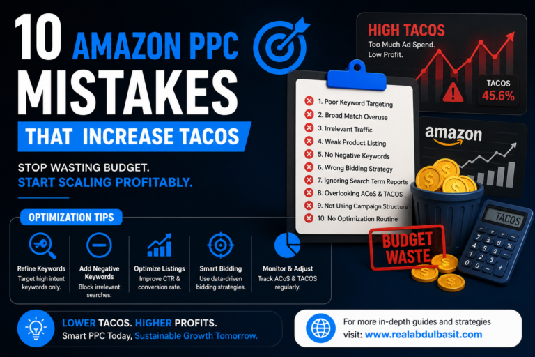 10 Amazon PPC Mistakes That Increase TACOS in 2026!
