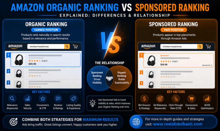 Amazon Organic Ranking vs Sponsored Ranking Explained